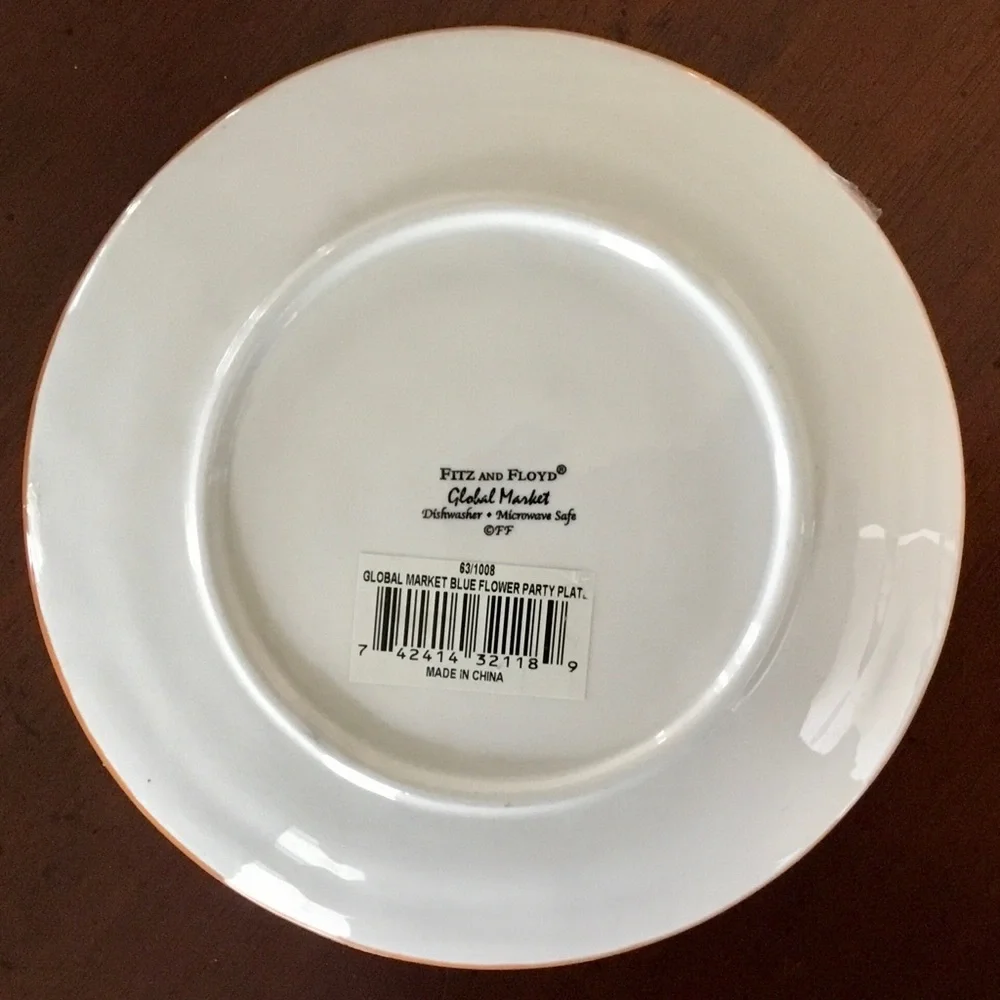2 New Fitz and Floyd ‘Global Market’ 6.5” Party Plates - Picture 5 of 11